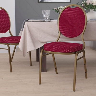 HERCULES Series Teardrop Back Stacking Banquet Chair