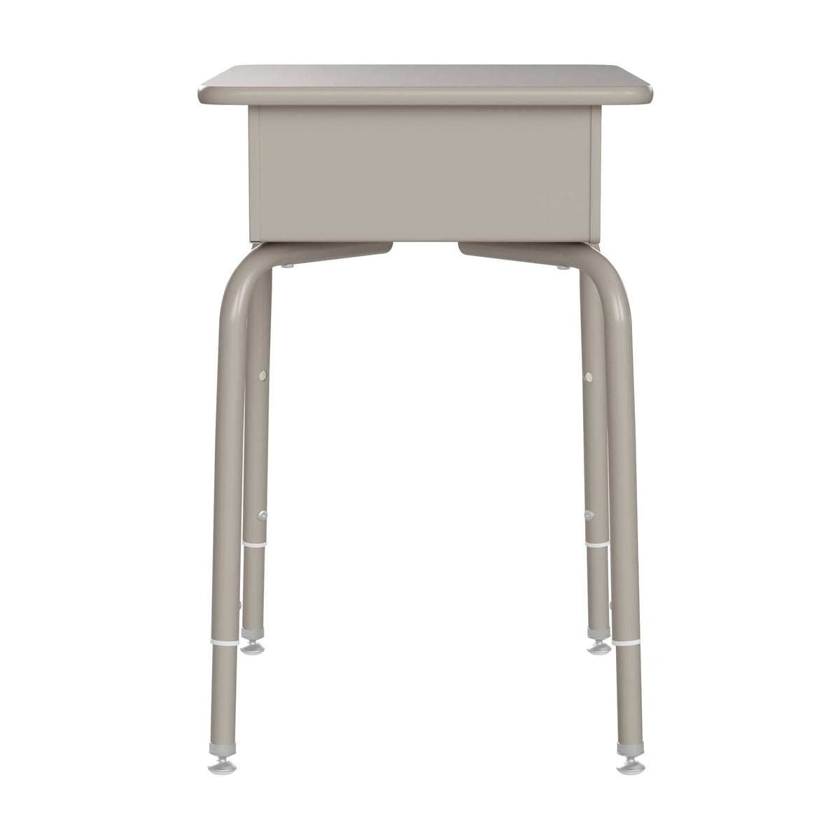 Gray Granite Top/Black Chair |#| Gr Grnte/Svr Student Desk with Open Front Metal Book Box & Bk Flex Comfort Chair