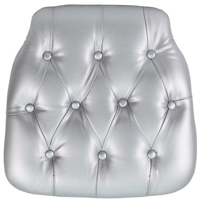 Hard Tufted Vinyl Chiavari Chair Cushion - View 1