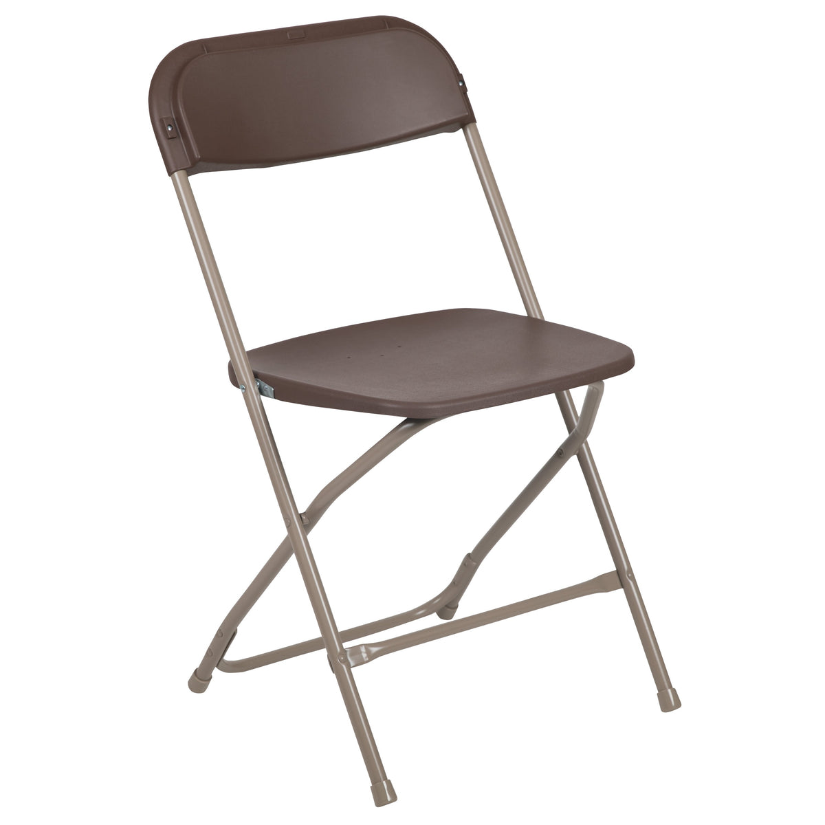 Brown |#| Folding Chair - Brown Plastic – 650LB Weight Capacity - Event Chair