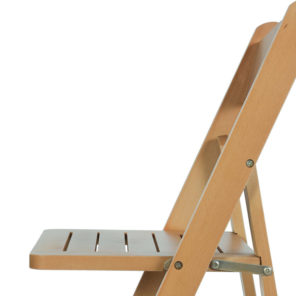 Oak |#| Commercial Grade Solid Wood Portable Folding Dining Chair, Oak Finish