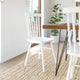 White |#| Windsor Style Commercial Solid Wood Spindle Back Dining Chairs in White-Set of 2