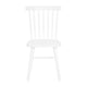 White |#| Windsor Style Commercial Solid Wood Spindle Back Dining Chairs in White-Set of 2