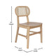 Natural |#| 2 Pack Commercial Cane Rattan Event Chairs - Wood Backs and Seats-Natural