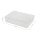 Set of 3 Plastic Stacking Desk Drawer Organizers with Gold Trim - 9 x 6