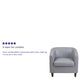 Gray |#| Gray LeatherSoft Lounge Chair - Reception &Home Office Furniture - Guest Chair