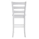 White Wash |#| Commercial Grade Wooden Bar Height Stool in Antique White Wash, Set of 2