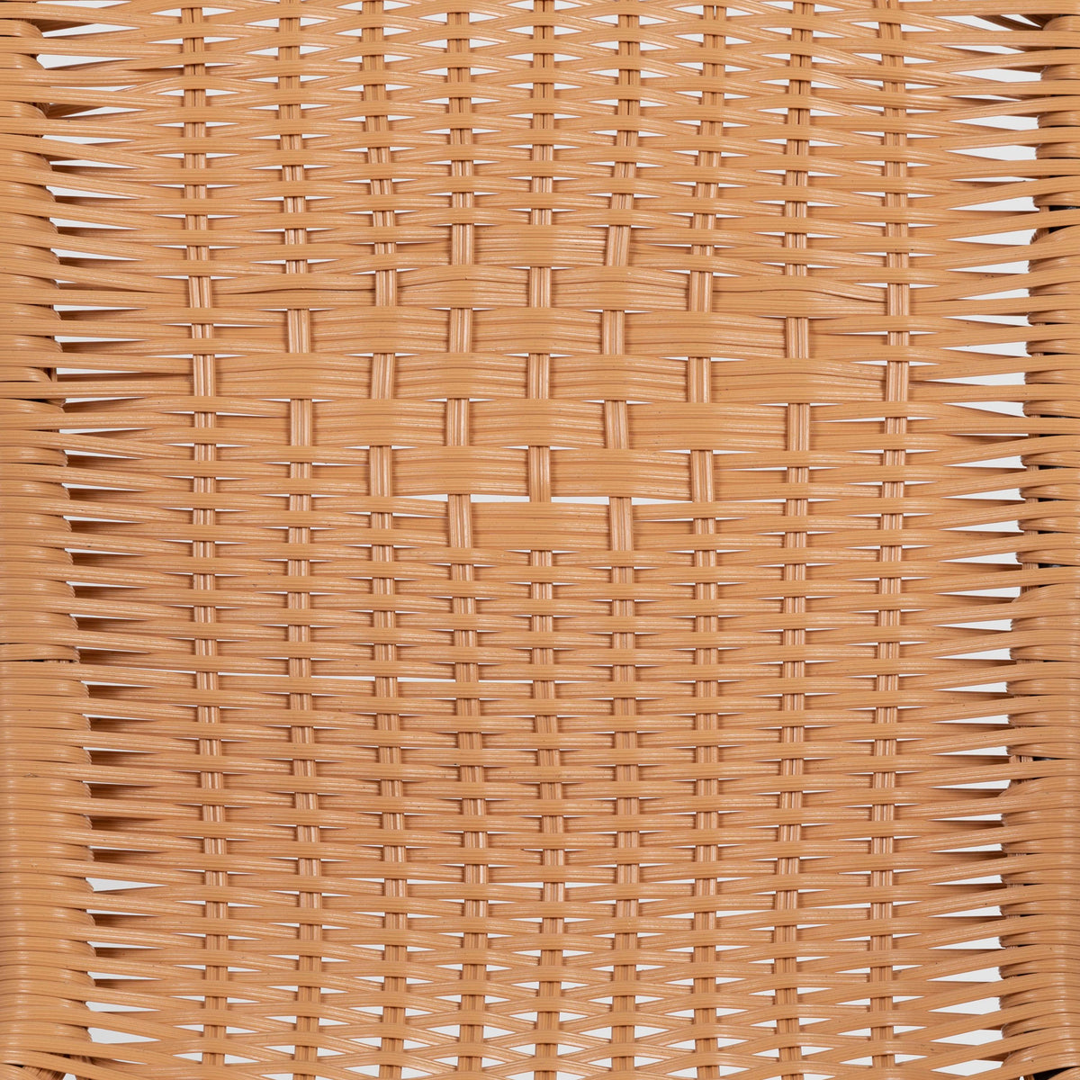 Beige |#| 2 Pack Beige Rattan Indoor-Outdoor Restaurant Stack Chair with Curved Back