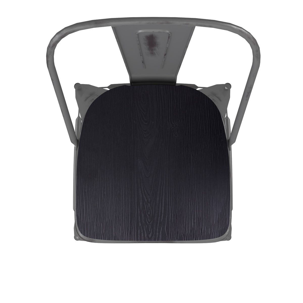 Black Seat/Clear Coated Frame |#| Indoor Bar Height Stool with Poly Resin Colorful Seat - Clear Coated/Black