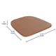 Teak Seat/Clear Coated Frame |#| Indoor Bar Height Stool with Poly Resin Colorful Seat - Clear Coated/Teak