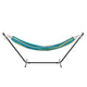 Blue Multi |#| 2 Person Cotton Hammock with All-Weather Heavy Duty Stand-Blue Multicolor