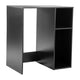 Black |#| Space-Saving Mini Fridge Organizer Shelf with Cubby Storage in Black