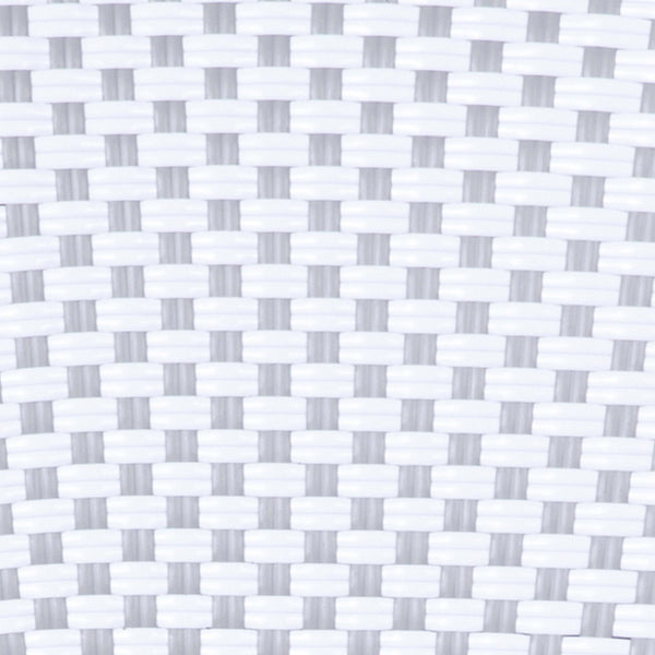 Natural & White/Light Natural Frame |#| All-Weather Commercial Paris Chair with Bamboo Print Metal Frame-Natural/White