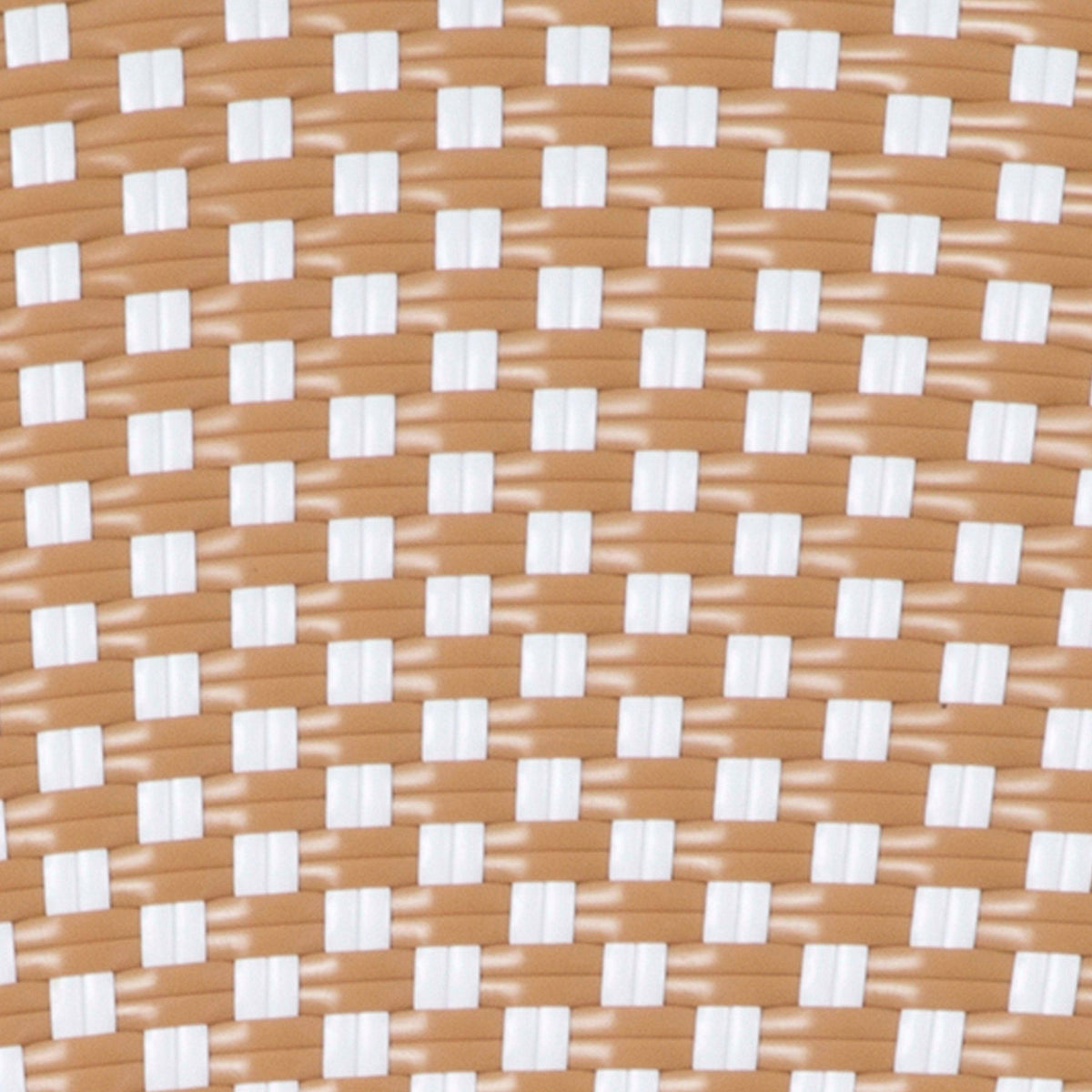 Natural & White/Light Natural Frame |#| All-Weather Commercial Paris Chair - Bamboo Print Aluminum Frame-Natural/White
