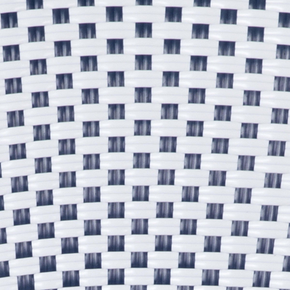 White & Navy/Natural Frame |#| All-Weather Commercial Paris Chair with Bamboo Print Aluminum Frame-White/Navy
