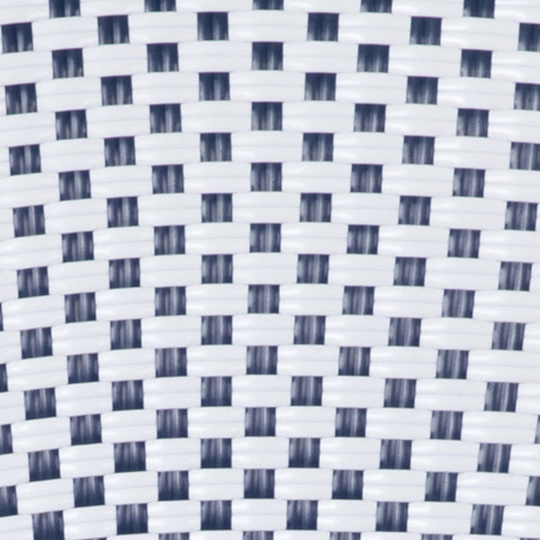 White & Gray/Natural Frame |#| All-Weather Commercial Paris Chair with Bamboo Print Aluminum Frame-White/Gray