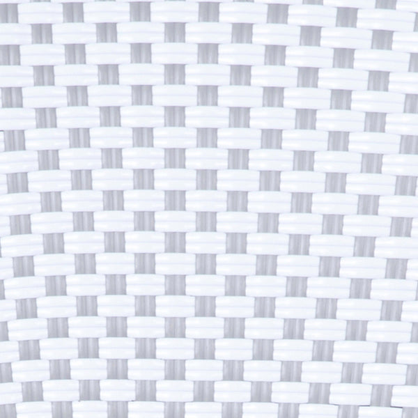 Natural & White/Light Natural Frame |#| All-Weather Commercial Paris Chair with Bamboo Print Metal Frame-Natural/White