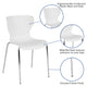 White |#| Contemporary Design White Plastic Stack Chair