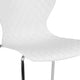 White |#| Contemporary Design White Plastic Stack Chair