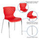 Red |#| Contemporary Design Red Plastic Stack Chair