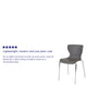 Gray |#| Contemporary Design Gray Plastic Stack Chair