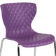 Purple |#| Contemporary Design Purple Plastic Stack Chair