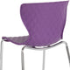 Purple |#| Contemporary Design Purple Plastic Stack Chair