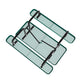 Green,6' |#| Commercial Grade 6' Rectangular Expanded Mesh Metal Outdoor Picnic Table - Green