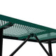 Green,6' |#| Commercial Grade 6' Rectangular Expanded Mesh Metal Outdoor Picnic Table - Green
