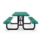 Green,6' |#| Commercial Grade 6' Rectangular Expanded Mesh Metal Outdoor Picnic Table - Green