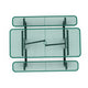 Green,6' |#| Commercial Grade 6' Rectangular Expanded Mesh Metal Outdoor Picnic Table - Green