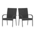 Maxim Indoor/Outdoor Wicker Dining Chairs with Fade & Weather-Resistant Steel Frames for Patio and Deck