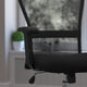 Mid-Back Black Mesh Contemporary Swivel Task Office Chair w/ Chrome Base & Arms
