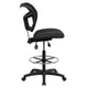 Black |#| Mid-Back Black Mesh Drafting Chair with Back Height Adjustment