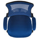 Blue Mesh/Black Frame |#| Mid-Back Blue Mesh Swivel Ergonomic Task Office Desk Chair with Flip-Up Arms