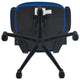 Blue Mesh/Black Frame |#| Mid-Back Blue Mesh Swivel Ergonomic Task Office Desk Chair with Flip-Up Arms