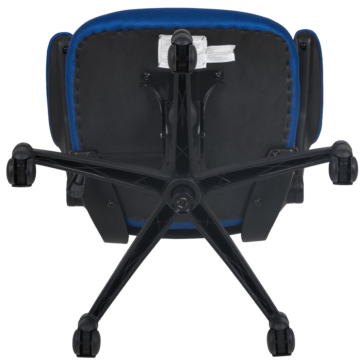 Blue Mesh/Black Frame |#| Mid-Back Blue Mesh Swivel Ergonomic Task Office Desk Chair with Flip-Up Arms