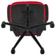 Red Mesh/Black Frame |#| Mid-Back White Mesh Swivel Ergonomic Task Office Desk Chair with Flip-Up Arms