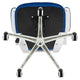 Blue Mesh/White Frame |#| Mid-Back Blue Mesh Ergonomic Task Office Chair, White Frame - Flip-Up Arms