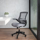 Dark Gray Mesh/Black Frame |#| Mid-Back Dark Gray Mesh Swivel Ergonomic Task Office Desk Chair - Flip-Up Arms
