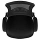 Black Mesh/Black Frame |#| Mid-Back Black Mesh Swivel Ergonomic Task Office Chair with Flip-Up Arms
