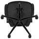 Black Mesh/Black Frame |#| Mid-Back Black Mesh Swivel Ergonomic Task Office Chair with Flip-Up Arms