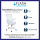 White Mesh/White Frame |#| Mid-Back White Mesh Ergonomic Task Office Chair, White Frame - Flip-Up Arms