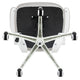 Light Gray Mesh/White Frame |#| Mid-Back Light Gray Mesh Ergonomic Task Office Chair, White Frame - Flip-Up Arms