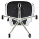 Black Mesh/White Frame |#| Mid-Back Black Mesh Ergonomic Task Office Chair, White Frame - Flip-Up Arms