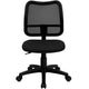 Black |#| Mid-Back Black Mesh Swivel Task Office Chair with Waterfall Front Seat