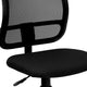 Black |#| Mid-Back Black Mesh Swivel Task Office Chair with Waterfall Front Seat