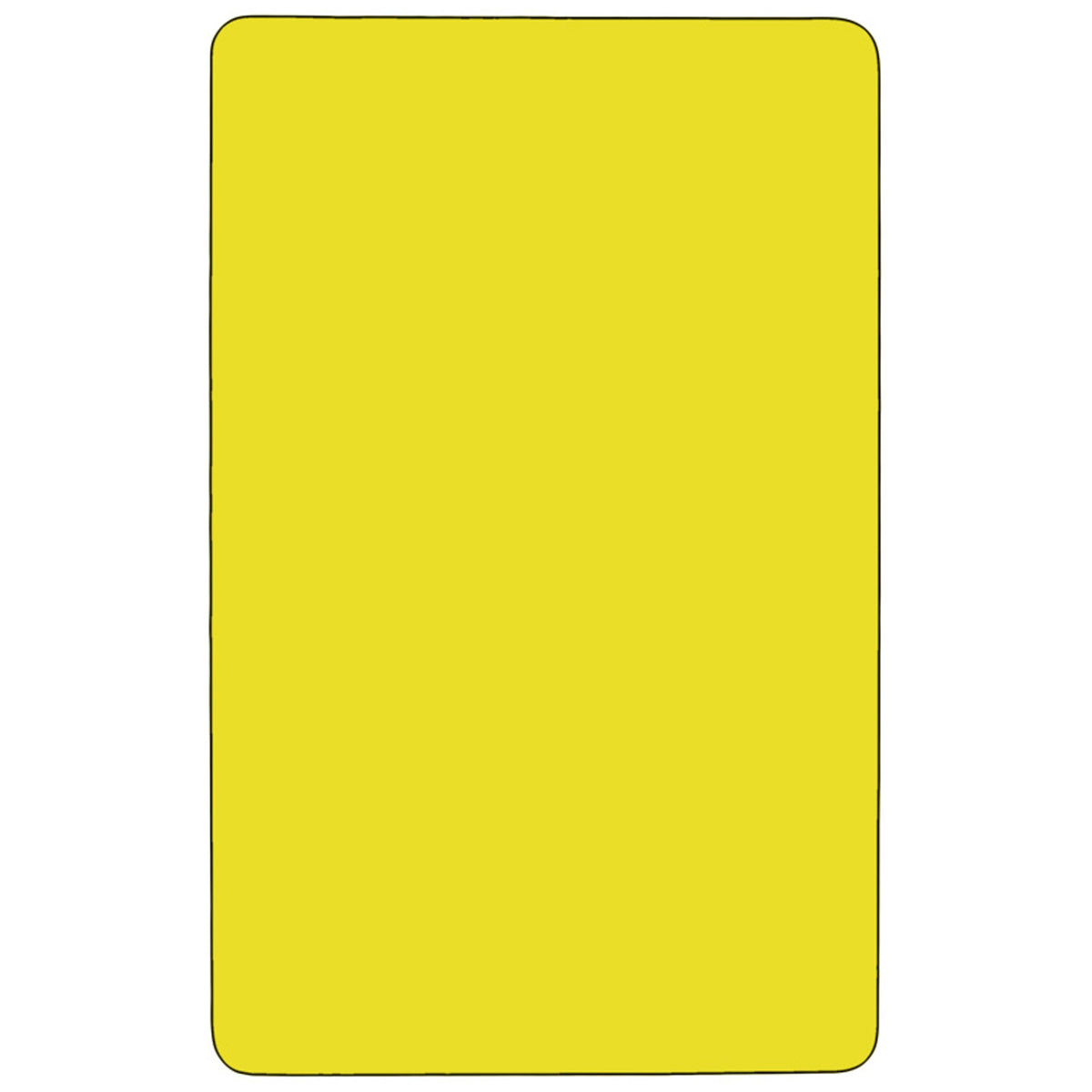 Yellow |#| Mobile 30inchW x 72inchL Rectangular Yellow HP Laminate Adjustable Activity Table