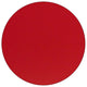 Red |#| Mobile 48inch Round Red HP Laminate Activity Table - Height Adjustable Short Legs
