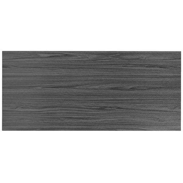 Rustic Gray |#| Commercial Grade Industrial Style Office Desk - 55inch Length (Rustic Gray)